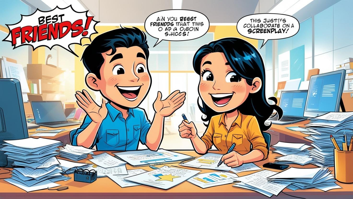 AI編劇神BFF：你嘅專屬編劇！playful style, asian man and woman age 18.jpg