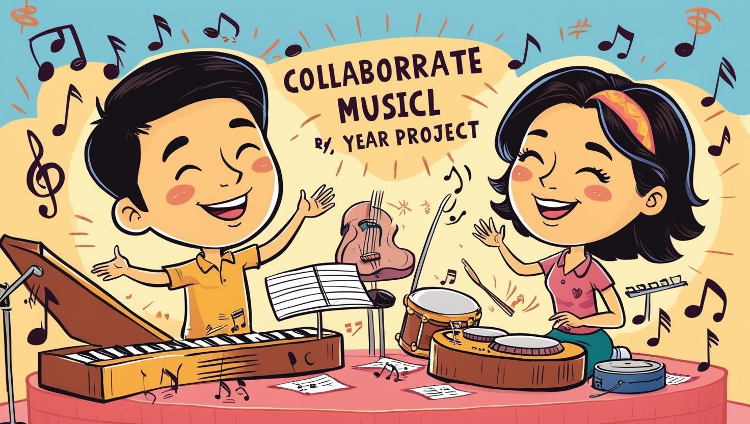 AI音樂神幫手：你嘅創作神器！playful style, asian man and woman age 18.jpg