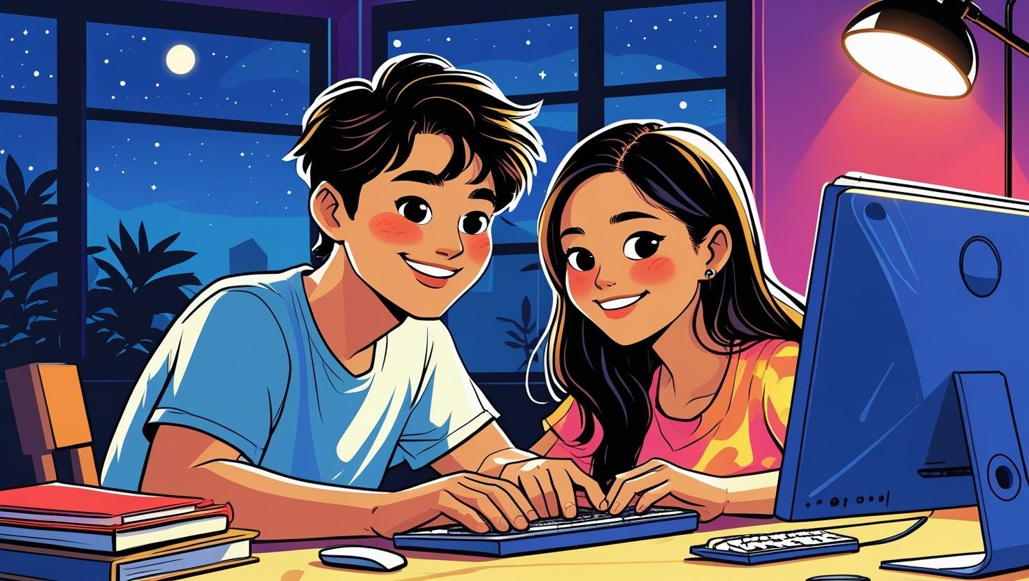 你嘅 AI 導師24_7 唔瞓覺幫你學 playful style, asian man and woman age 18.jpg